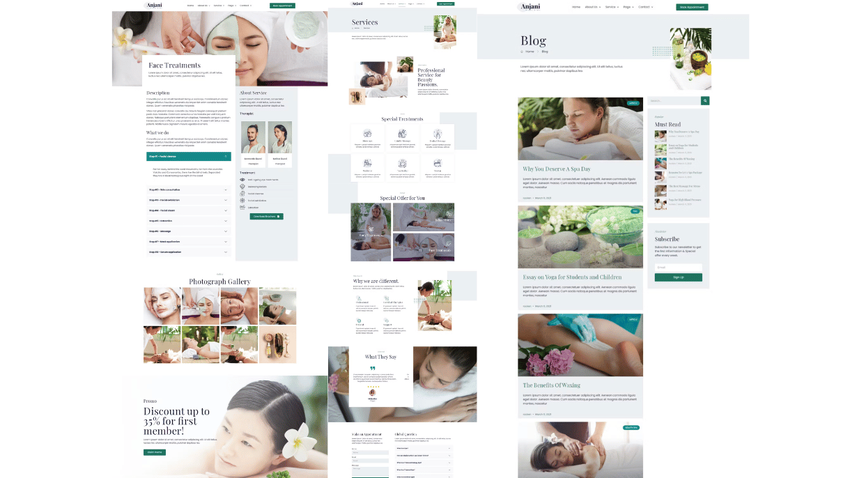 Anjani Creative SPA Website Awesome Design in 2024