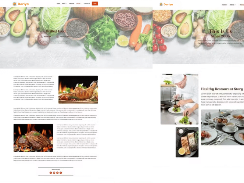 Doriya Restaurant Website Design in 2024 By IT Sazzad 2