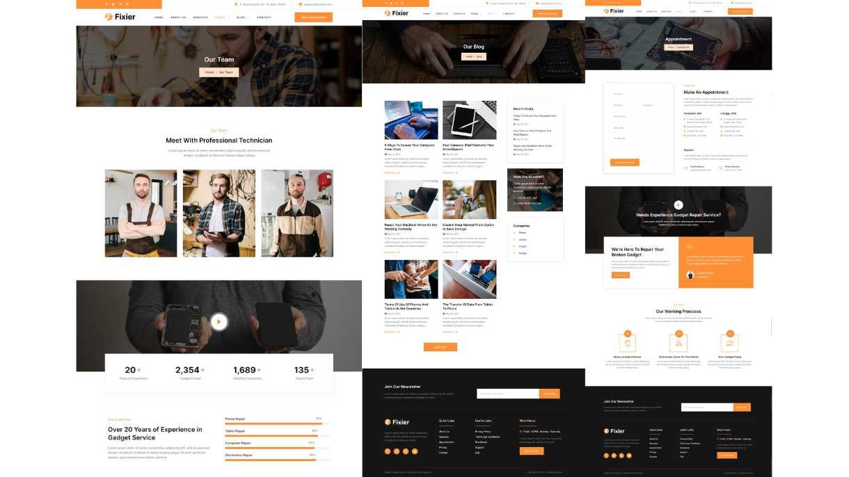 Fixier Inventive Repair Website Excellent Design in 2024