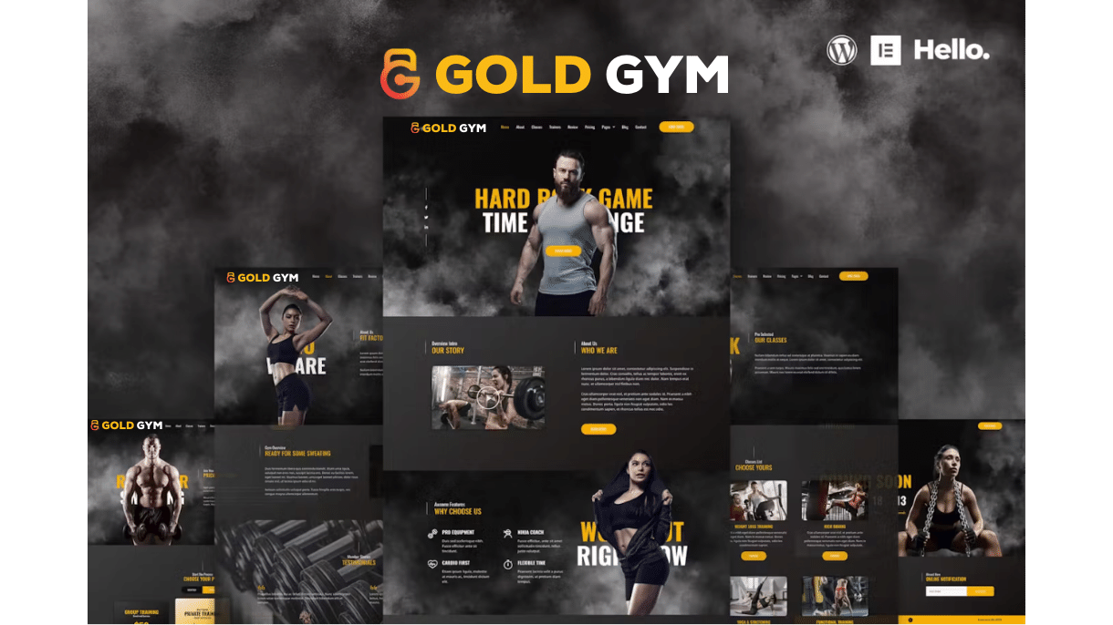 Gold Gym New Restaurant Wow Website Design in 2024 Using WordPress