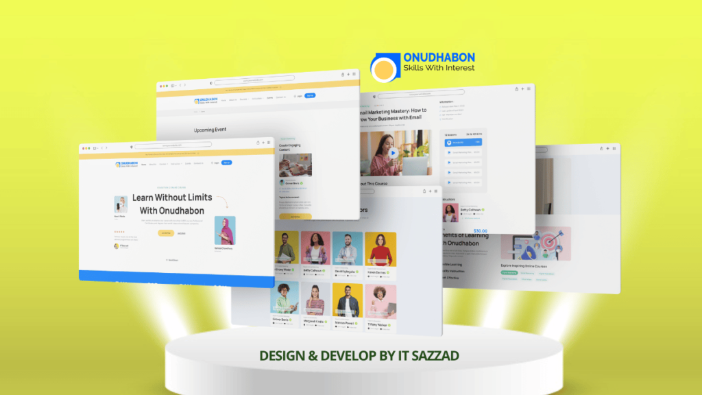 Onudhabon Website Design by IT Sazzad