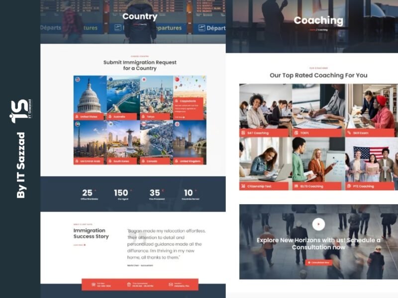 Edu Visa Expert Visa & Immigration Website Impressive Design in 2025