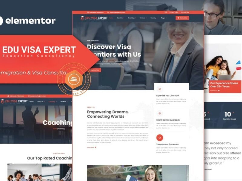 Edu Visa Expert Visa & Immigration Website Impressive Design in 2025